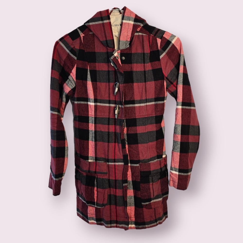 Hurley jacket plaid, Small